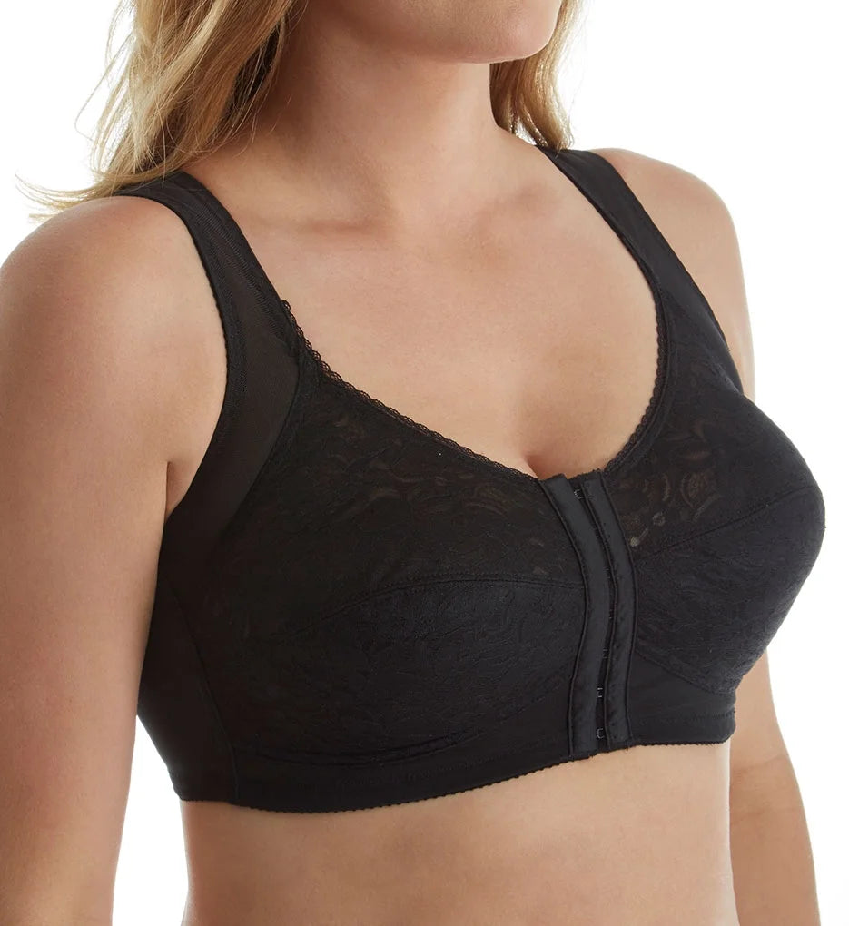 Posture Support Back with Front Closure Bra (White 34B) F4180