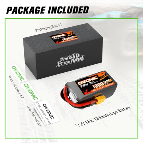 6s 120C 1600mAh 22.2V Lipo Battery with XT60 Connector O143522