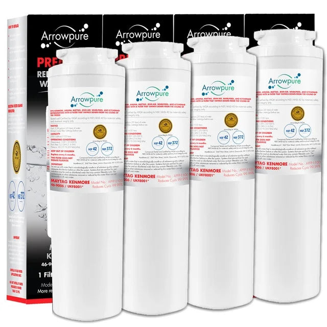 4 Pack UKF8001 Refrigerator Water Filter Replacement A967945