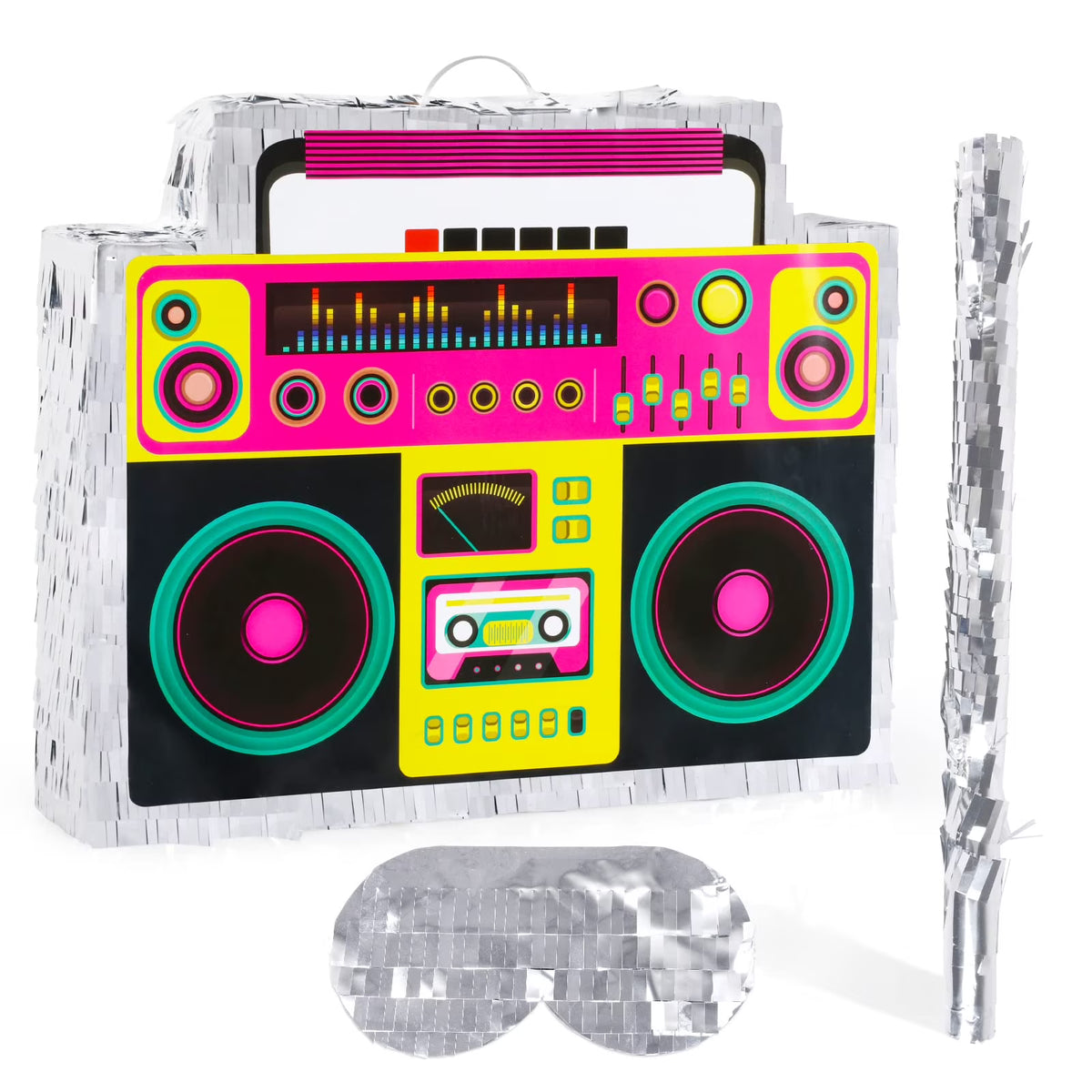 Boombox Pinata with Stick & Hanging Loop T168070