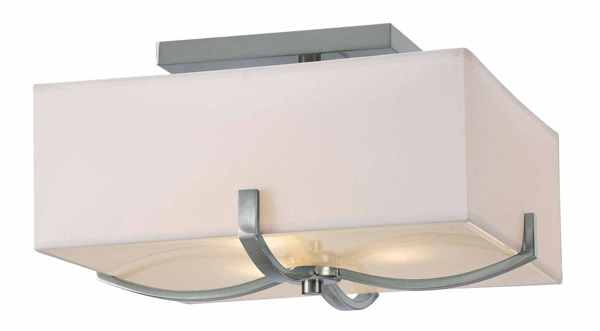 Brushed Nickel 3 Light Flush Mount B550