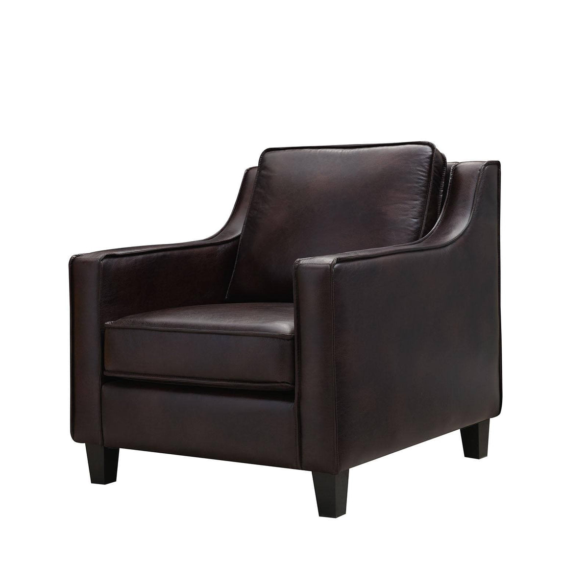 Brown Leatherette Accent Chair E422