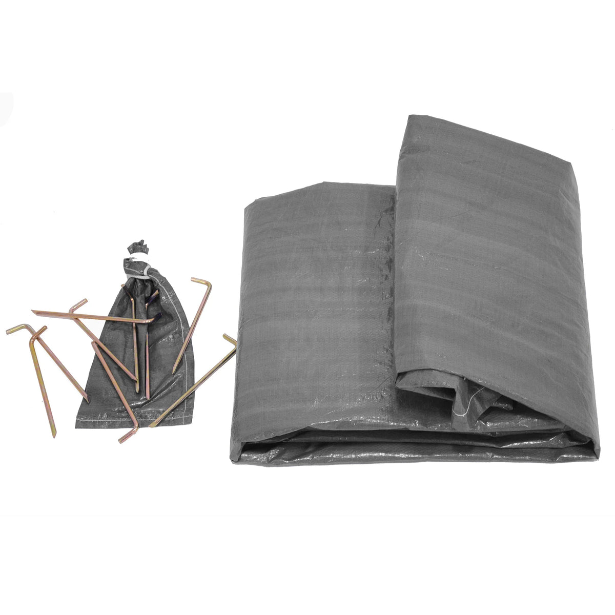 Waterproof Tent Footprint Ground Tarp 10' (3M) with Pegs Pins X929