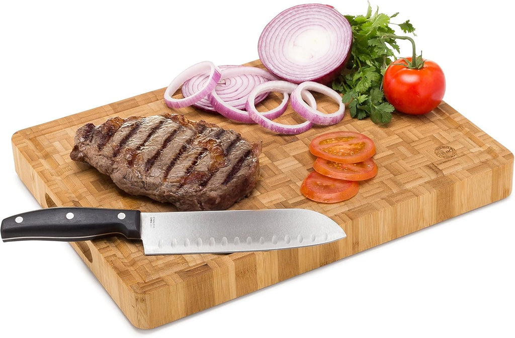 End Grain Bamboo Cutting Board, Extra Large, Pack of 2 R84118