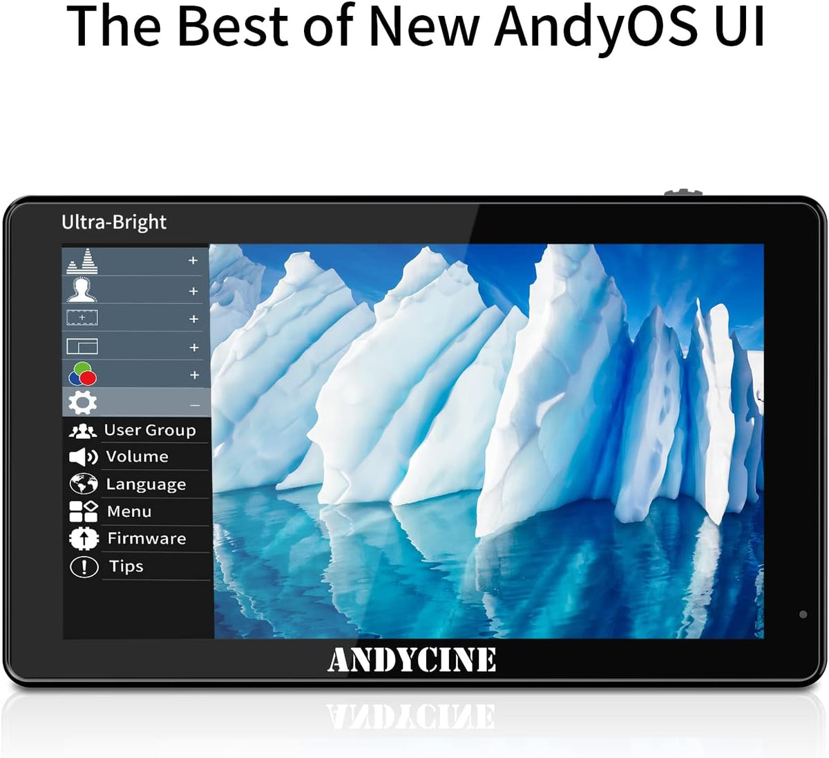 5.5 Inch 3000nit Touch Screen On-Camera Field Monitor with F970 External Power 4K HDMI Input Output G385