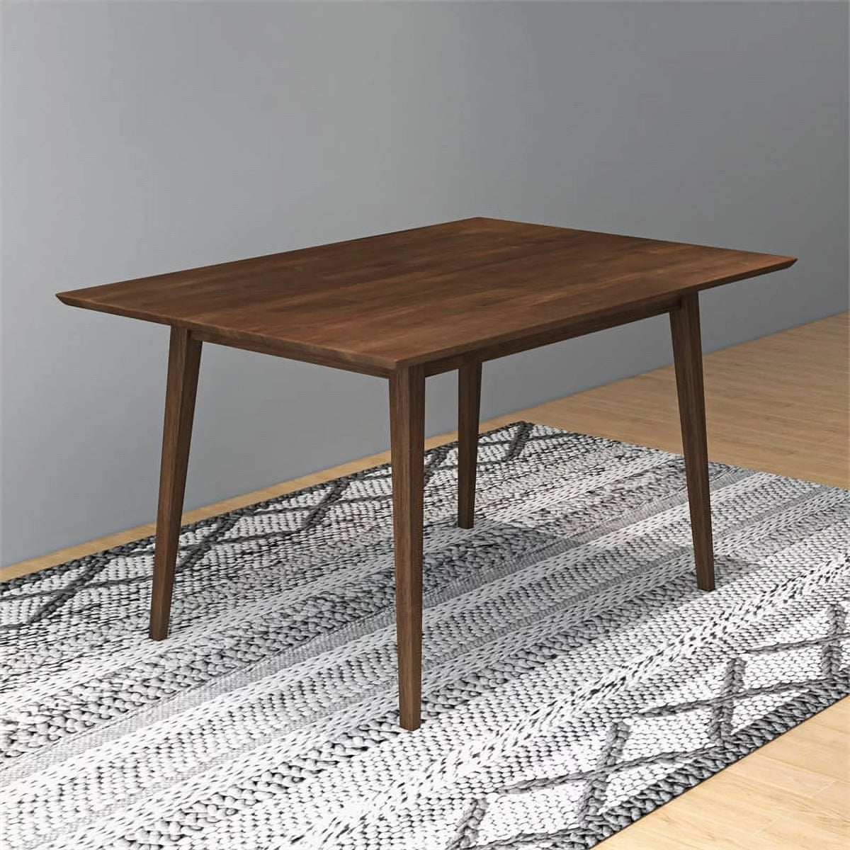 Solid Wood Walnut 47" Rectangular Dining Table B379878