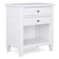 White 24 inch Wood Nightstand R8561