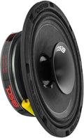 8 Inches Shallow Hybrid Mid-Range Car Audio Loudspeaker with Grill Included 400W Max 200W RMS 4 Ohms W91324