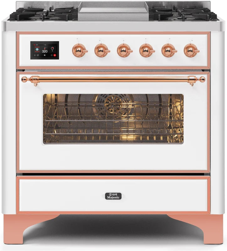 White Dual Fuel Natural Gas Range I32848