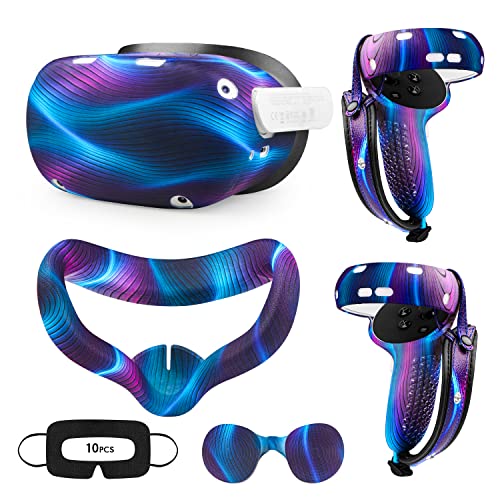 VR Accessory Set with Controller Grip Leather Cover, Shell Cover, Face Cover R92184