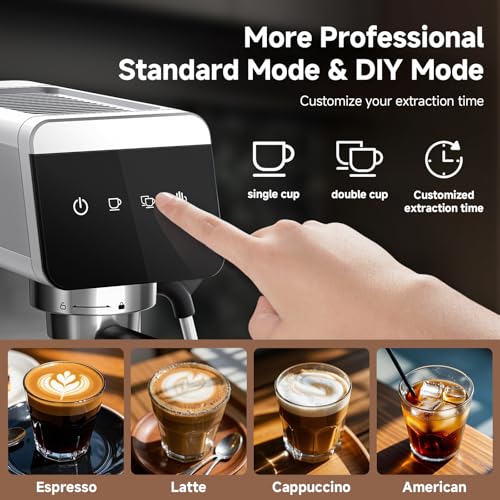 Espresso Coffee Machine 20Bar Pressure Compact Latte Machine I4161