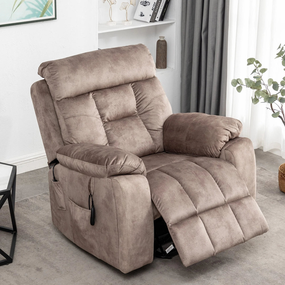 Velvet Power Lift Massage Recliner Chair B260