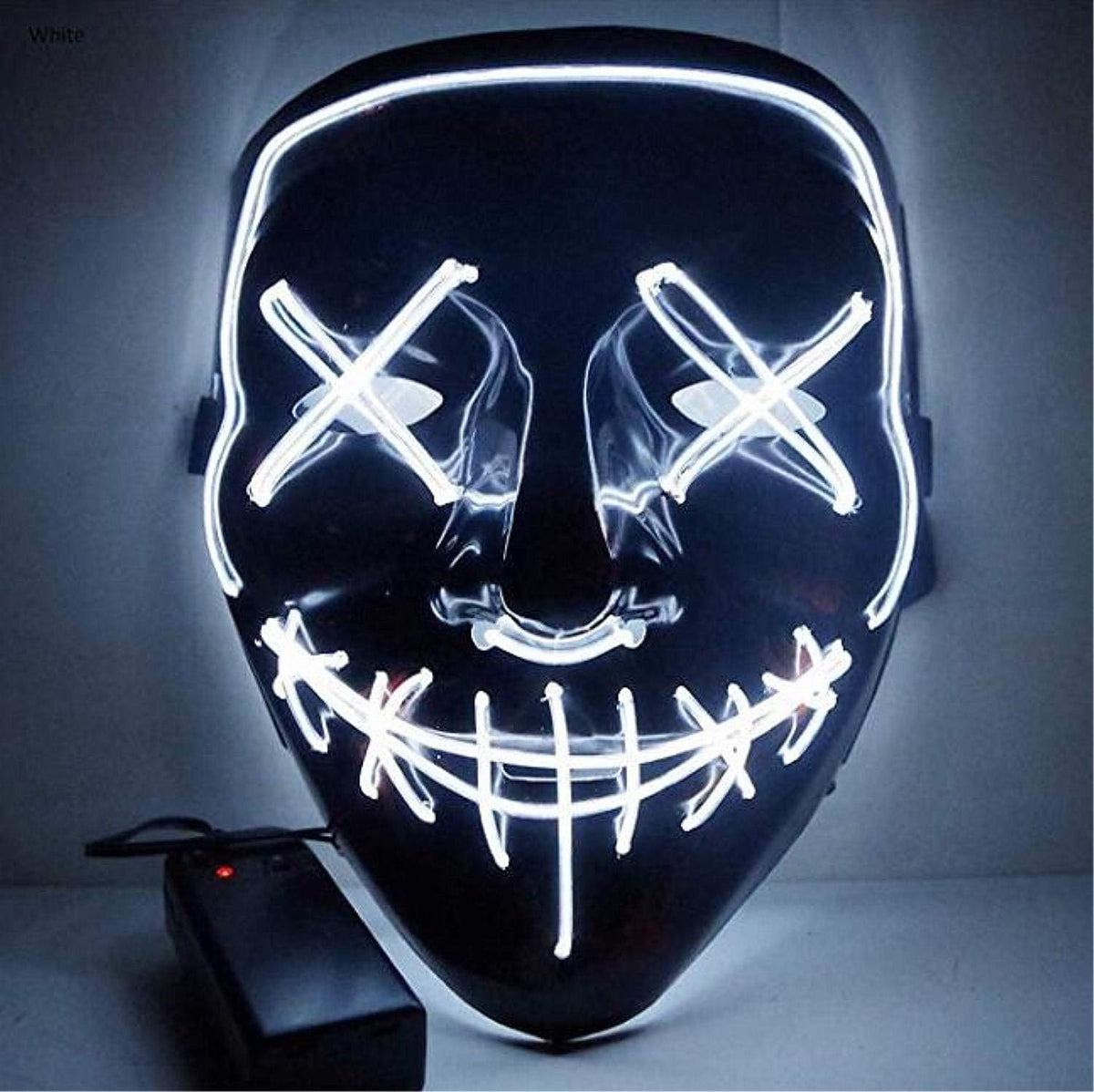 Blue Sound Induction Light Up Halloween Mask O697