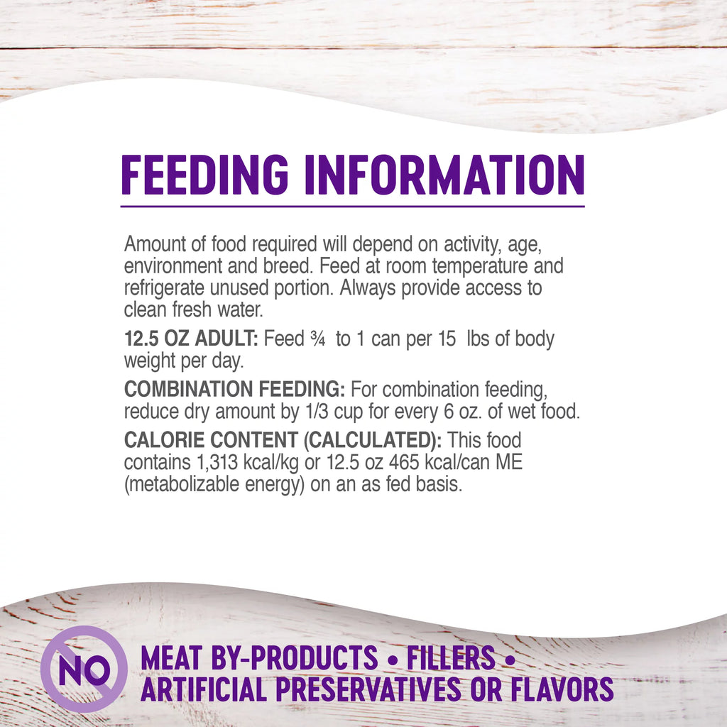 Natural Wet Canned Dog Food, Lamb & Sweet Potato, 12.5-Ounce Can (Pack of 12) L3001