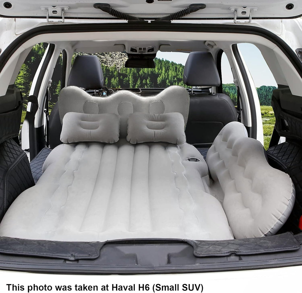 Car Air Mattress with Air Pump, Grey O70154