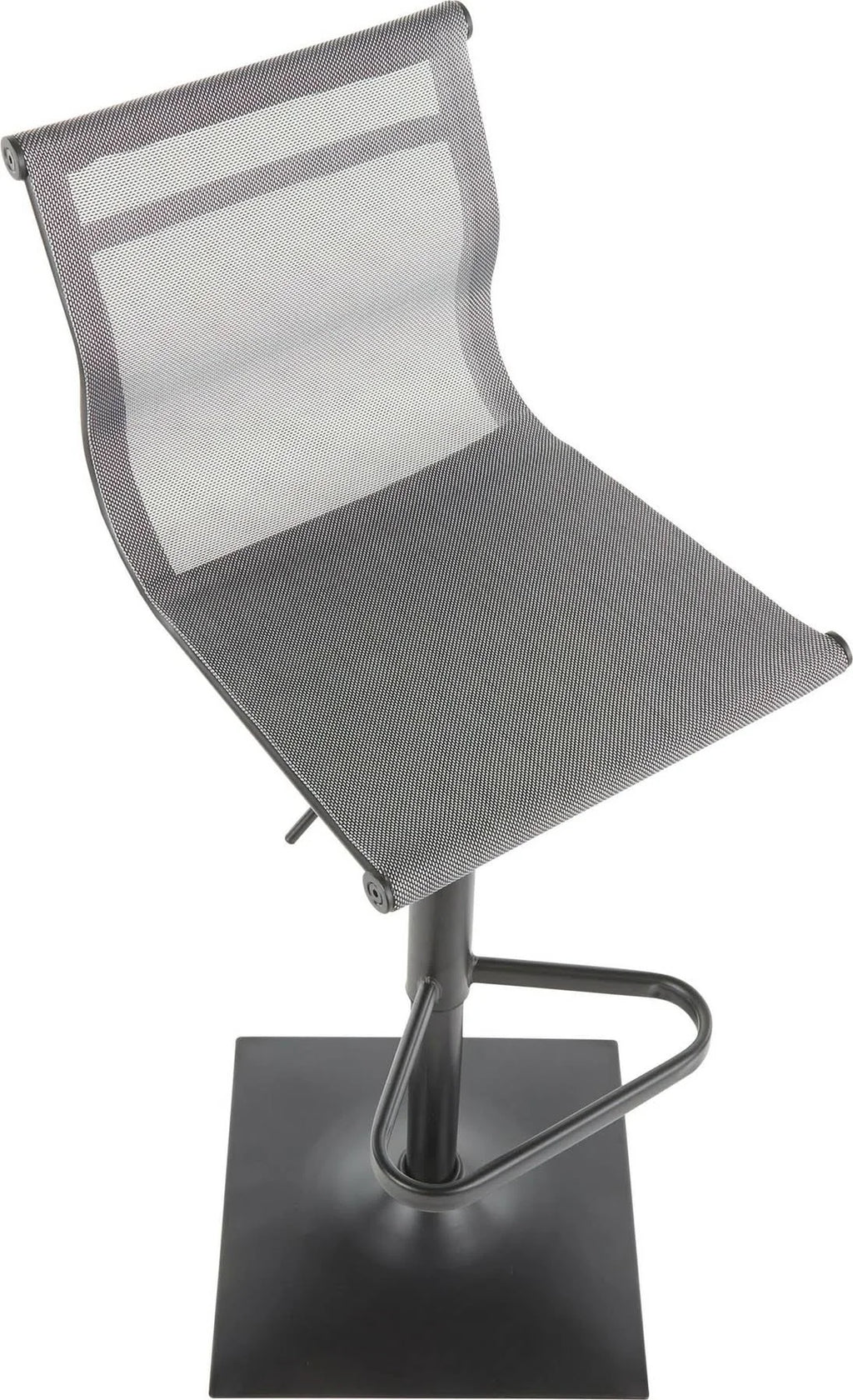 Black Silver Barstool U70792