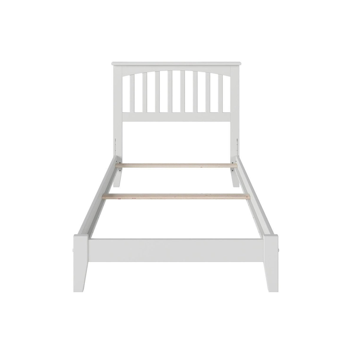 White Twin Mission Bed B765342