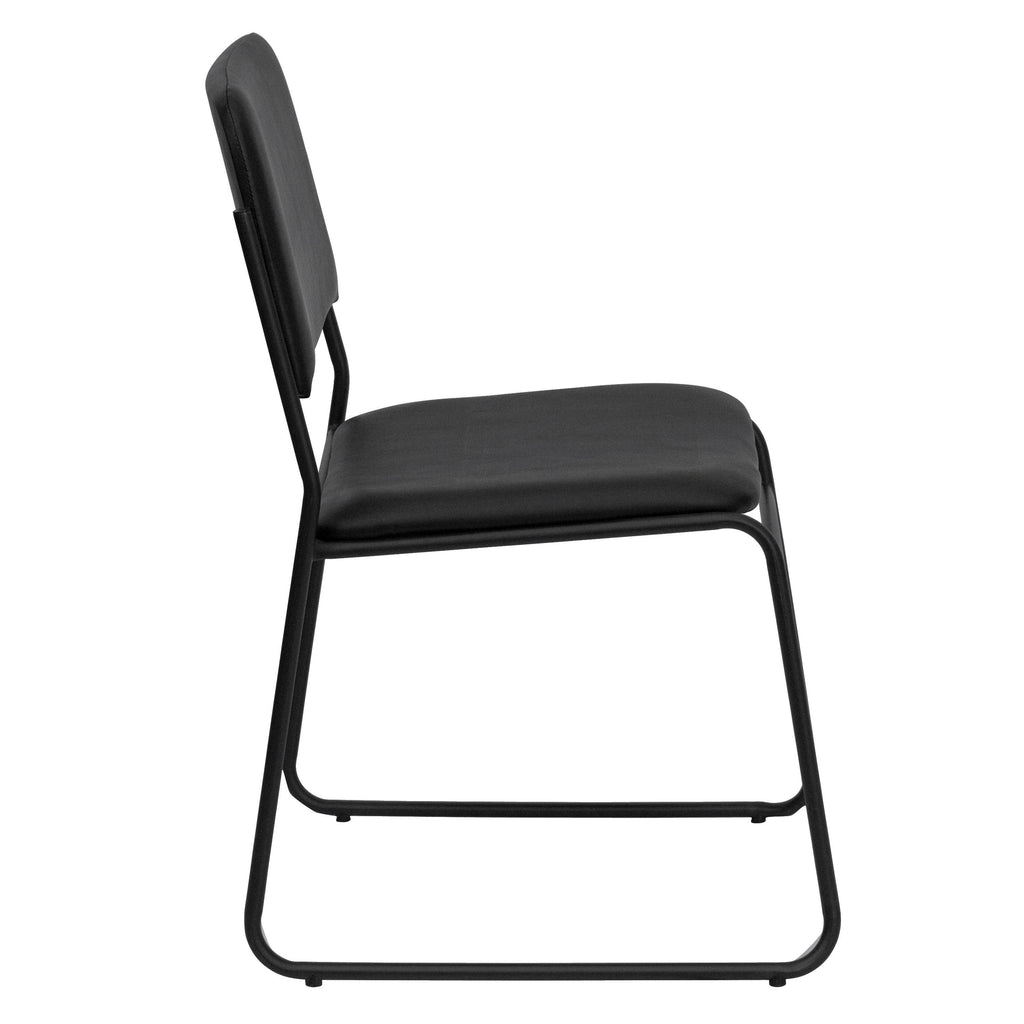 Black Vinyl Stacking Chair 5 Pack G829989