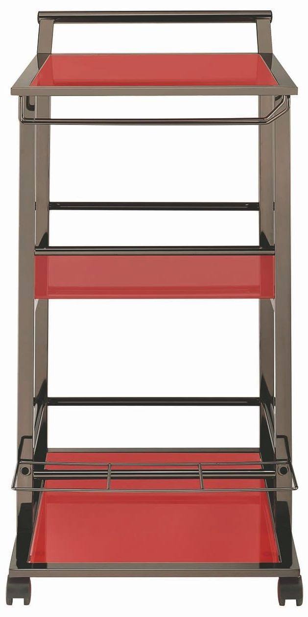Red Serving Cart X719
