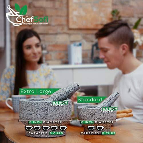 8 inch 5 Cup-Capacity Mortar and Pestle Set R3599