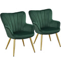 Green Velvet Upholstered Accent Chair H36320