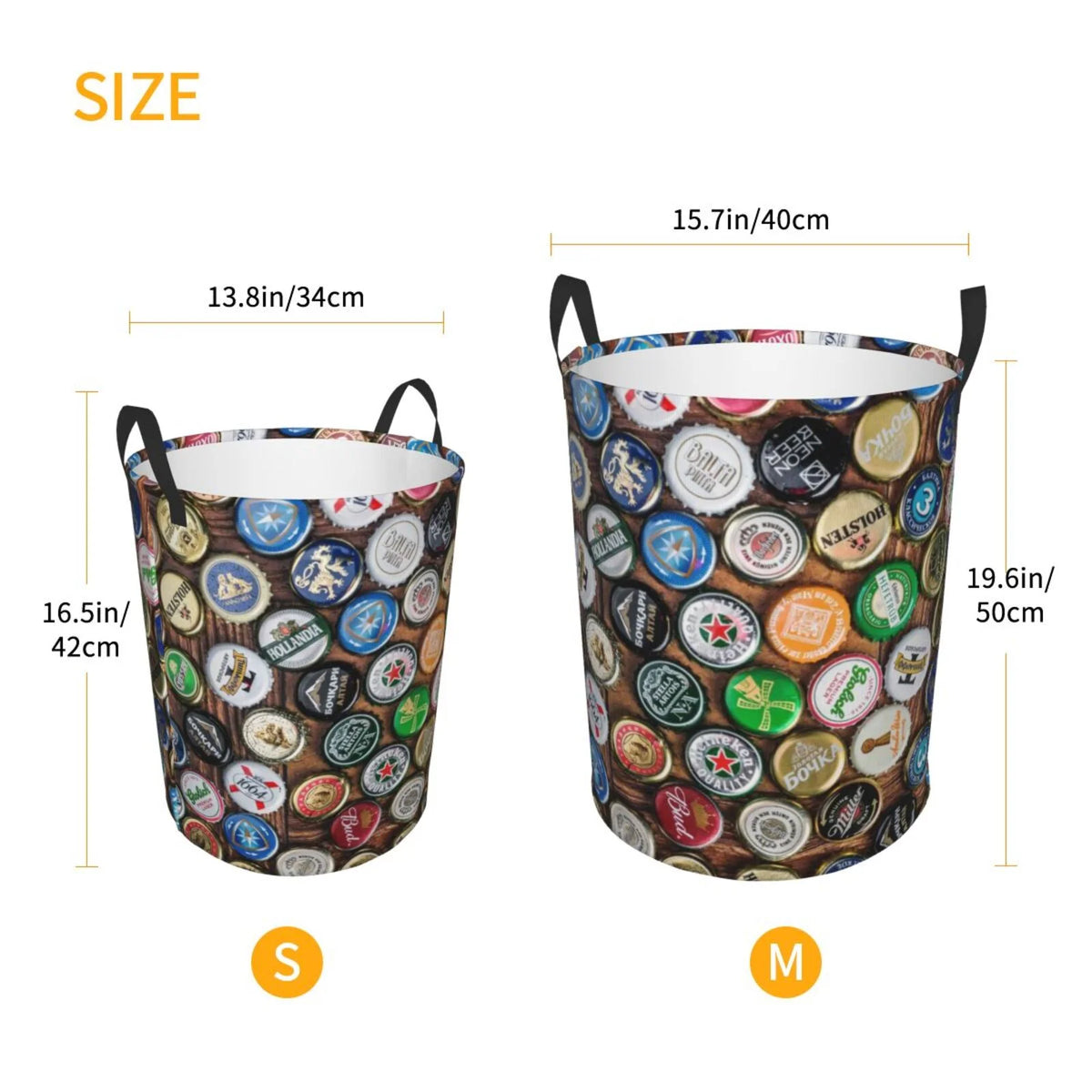 Laundry Hamper with Handles Round Laundry Basket P51933