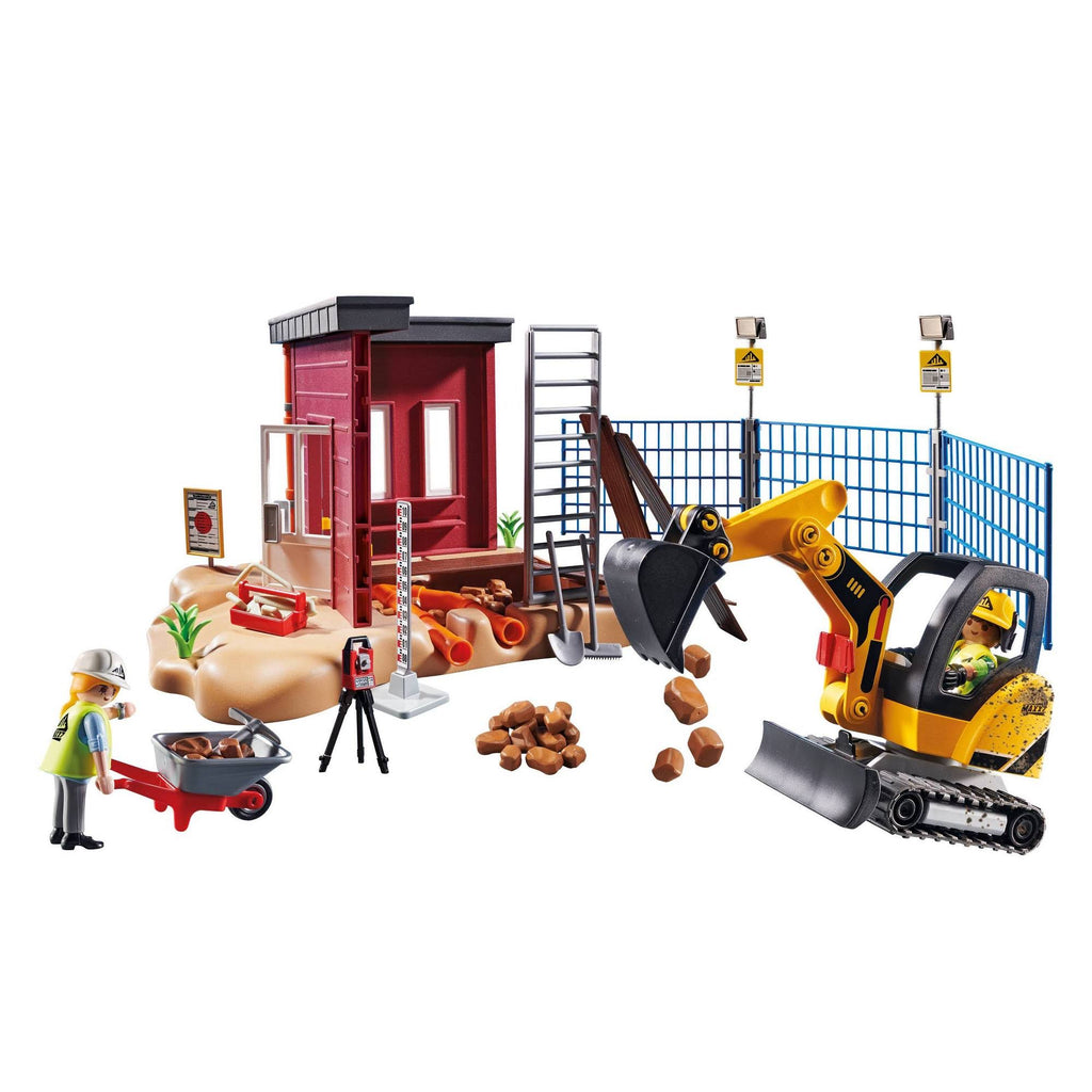Mini Excavator with Building Section U5433