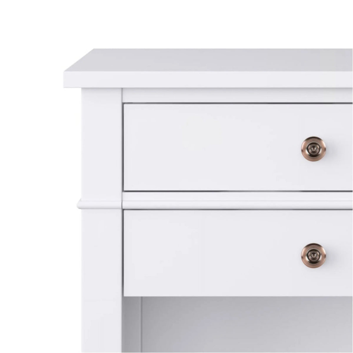 White 24 inch Wood Nightstand R8561