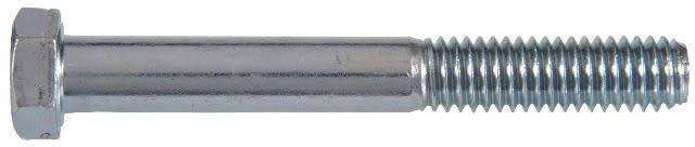 3/4 in. Dia. x 4-1/2 in. L Heat Treated Zinc Steel Hex Head Cap Screw 20 Pk E91031