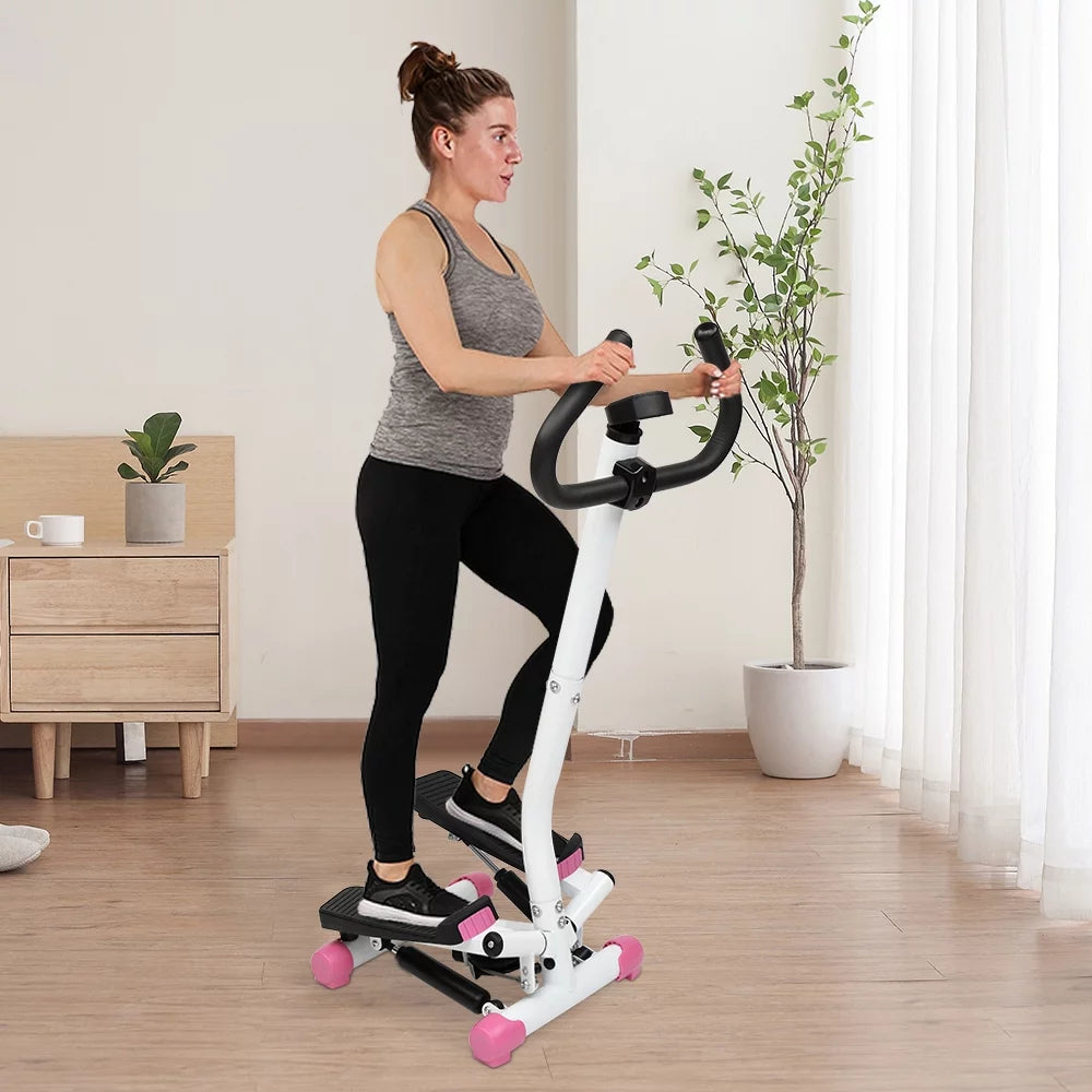 Mini Aerobic Stepper Twist Fitness Machine with Handle Z9039