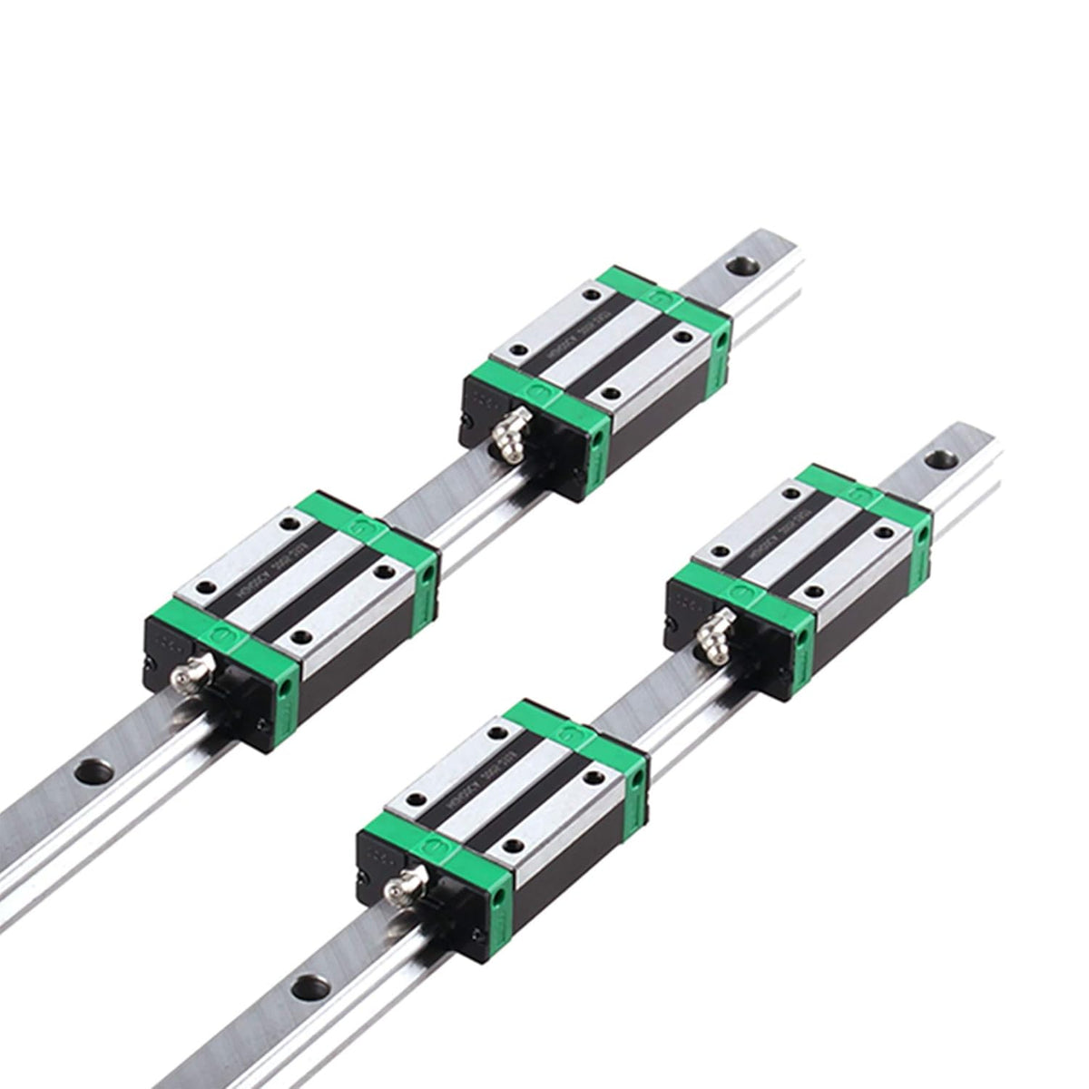 Linear Rail 2X HGR20-1000mm Slide Guideway + 4X HGH20CA Bearing Block Carriage for DIY CNC Y26068