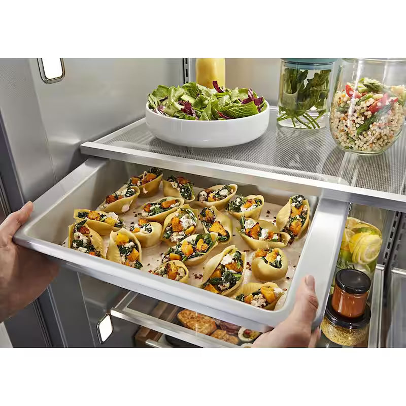 42 in. 25.5 cu. ft. Side-by-Side Refrigerator in Stainless Steel T89701