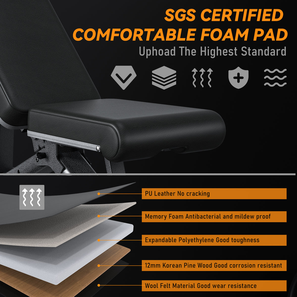 Adjustable Weight Bench Incline Decline Bench I71058
