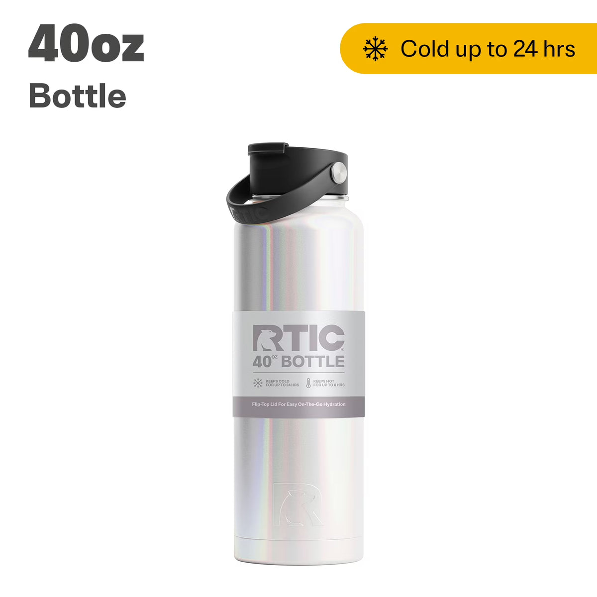40 oz Stainless Steel Insulated Bottle with Wide Mouth Lid G453