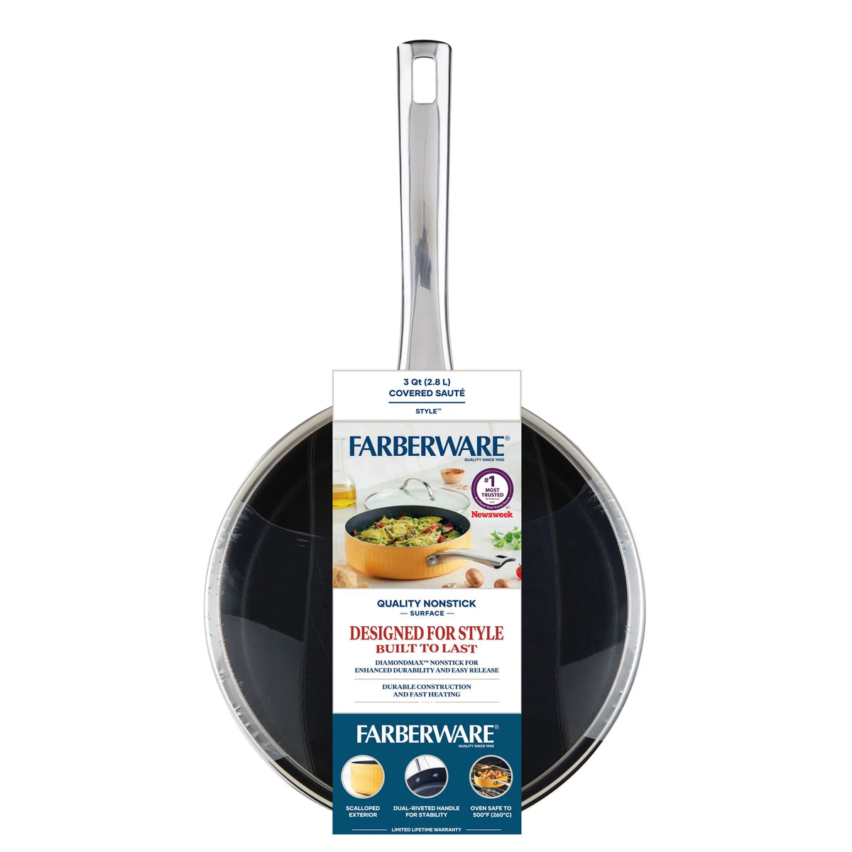 Nonstick Cookware Saute Pan with Lid I406