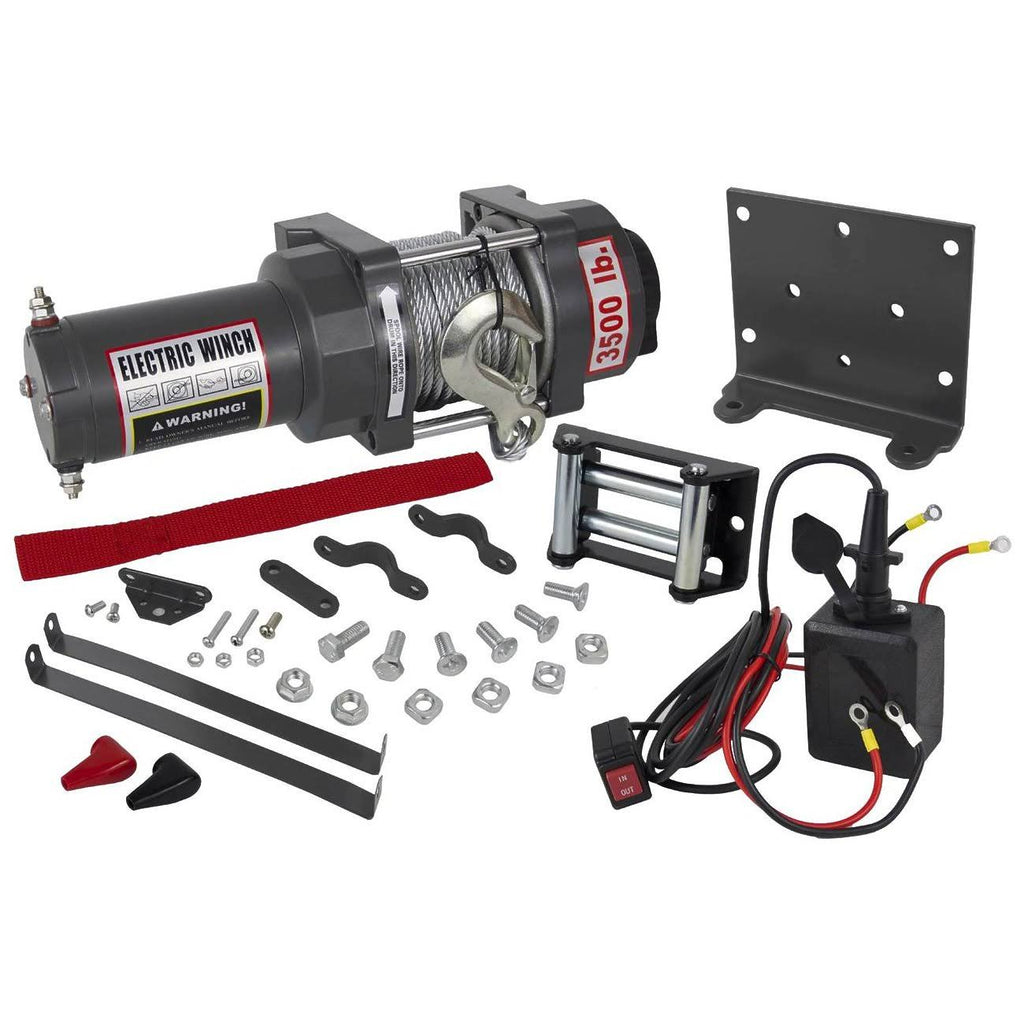 3500lb ATV Winch Assembly 1.21hp 166:1 Gear Ratio Z759936