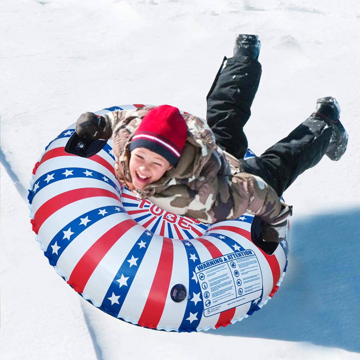 Inflatable Ski Ring Snow Tube with Handle G4224