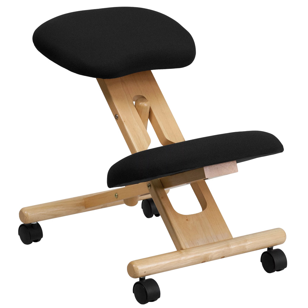 Black Ergonomic Kneeling Office Chair Q24433