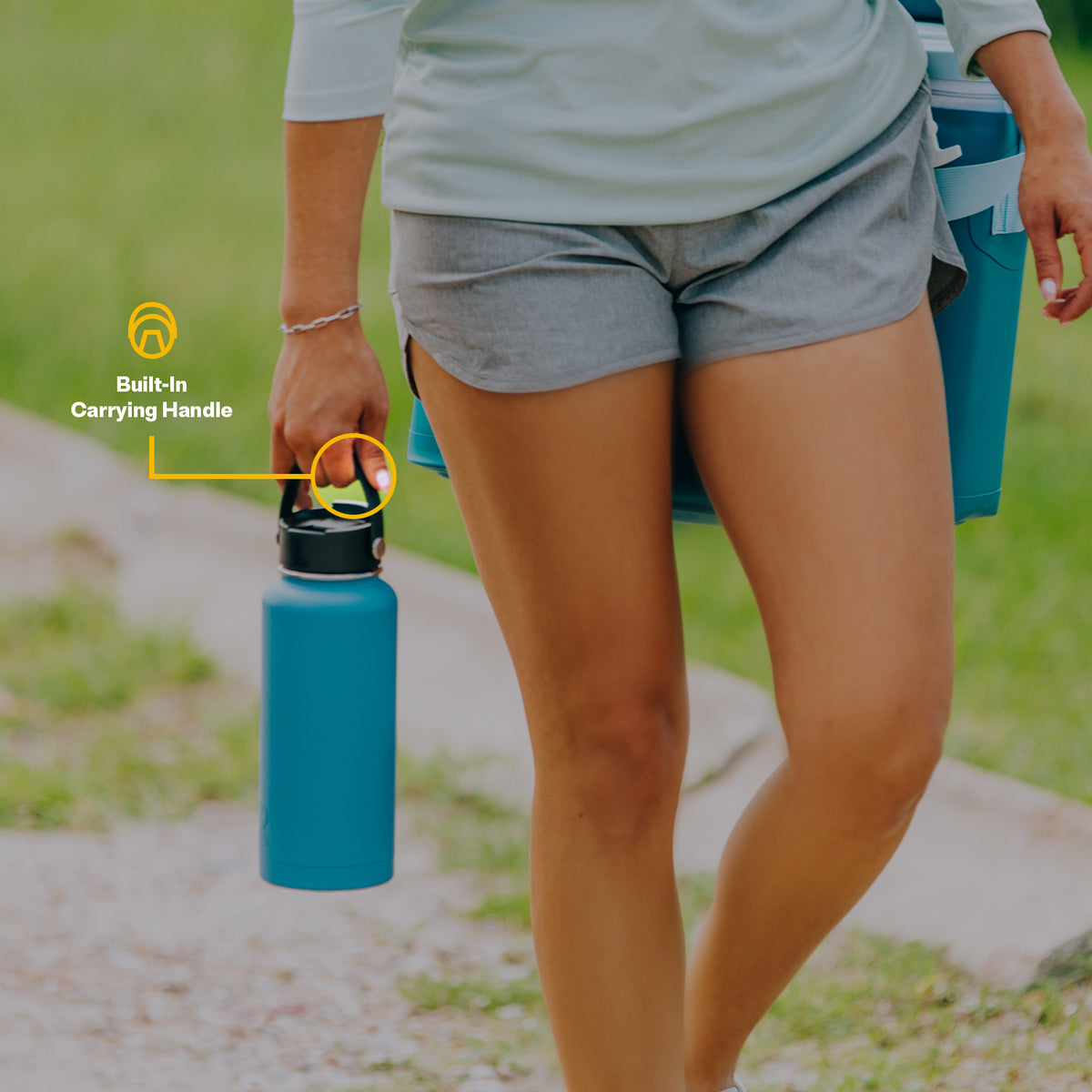 40 oz Stainless Steel Insulated Bottle with Wide Mouth Lid G453