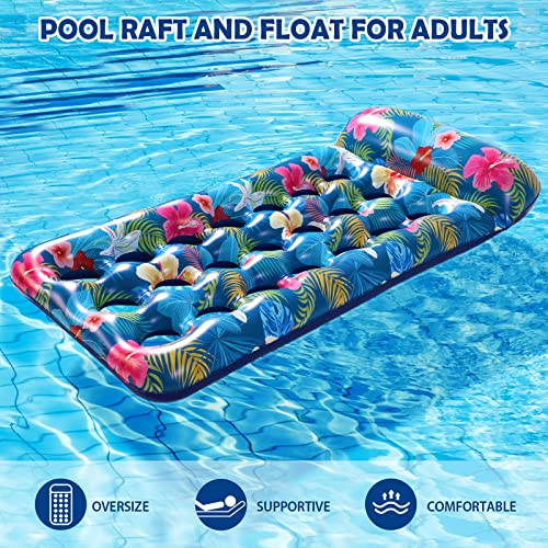 Inflatable Oversized Pool Float Lounger with Headrest W714440