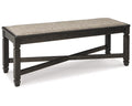 Black/Grayish Brown Dining Bench O410361
