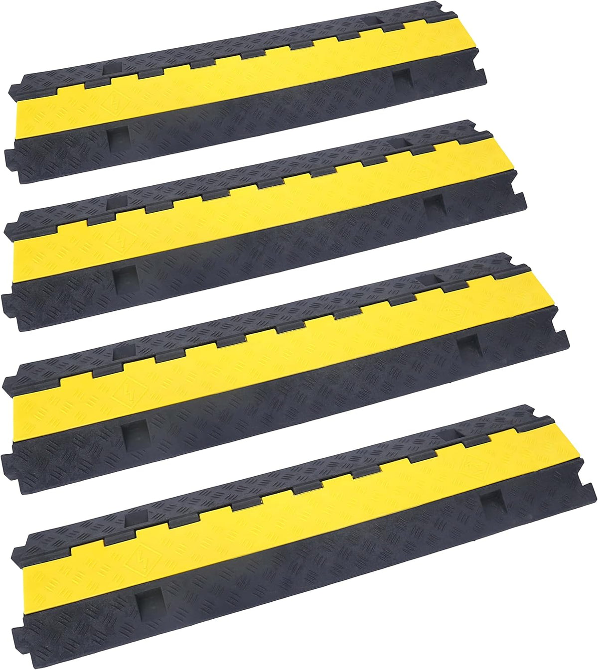 3 Pack 2 Channel Cable Protector Ramp M978