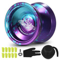 Aluminum Yoyo Ball with Bearing Strings Glove Storage Case D80134