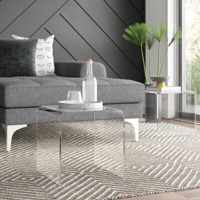 2 Piece Sled End Table Set W467