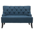 Dark Blue Fabric Settee B6451