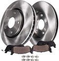352mm 5-Lug Rear Disc Rotors Brake Pads 4pc Set O359535