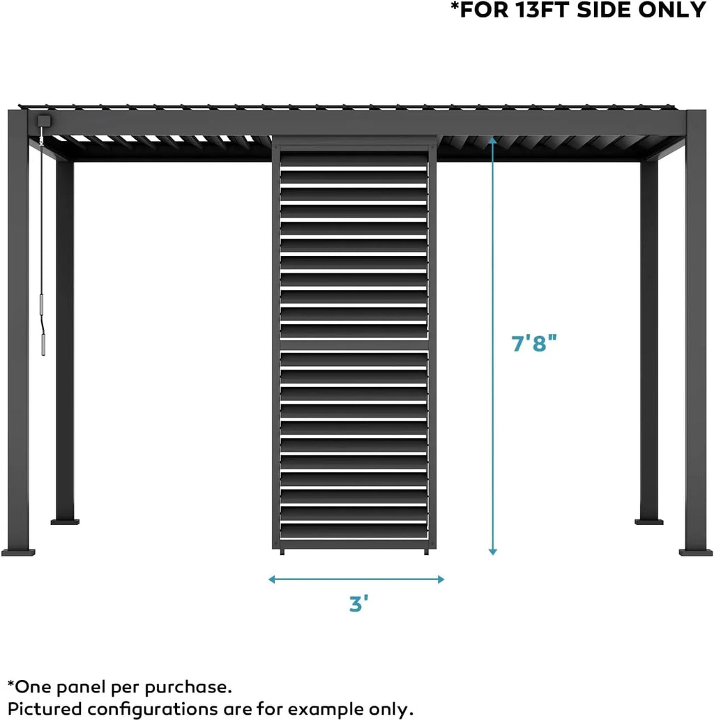 Aluminum Louvered Sun Shade Shutter Wall Panel E9499