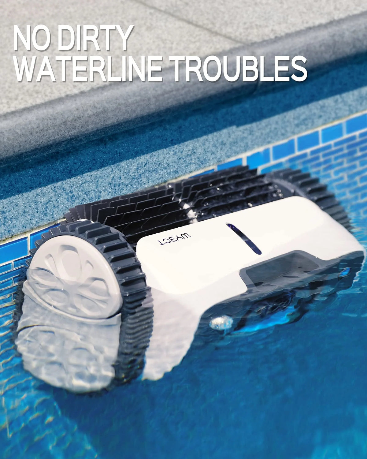 Cordless Robotic Pool Cleaner with Wall Climbing L8626