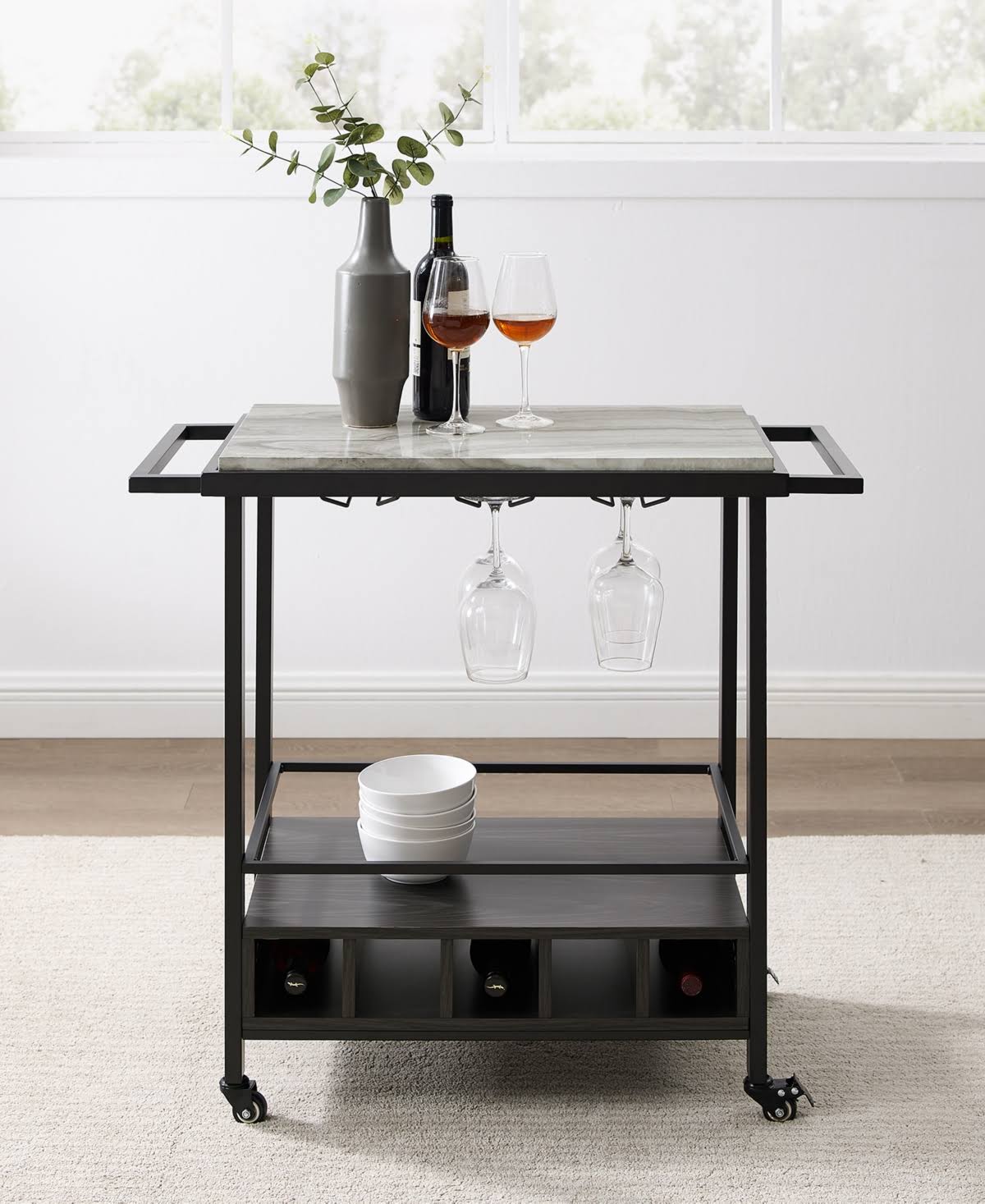 Gray Bar Serving Cart M15522