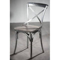 Antique Zinc/Gray Solid Wood Dining Chair K2435